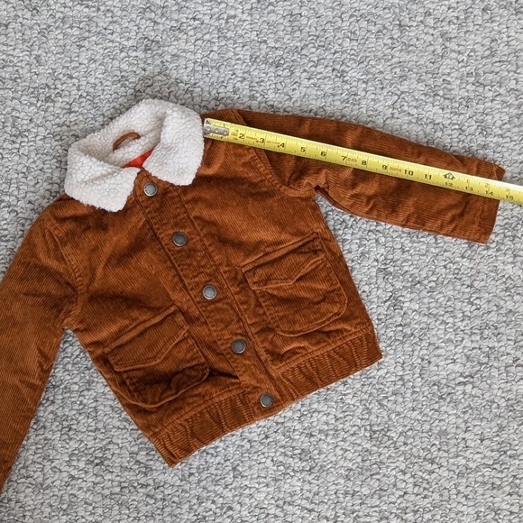 Joe Fresh Kid's (Size 2T) Brown Corduroy, Sherpa Lined, Bomber Jacket - Picture 11 of 14